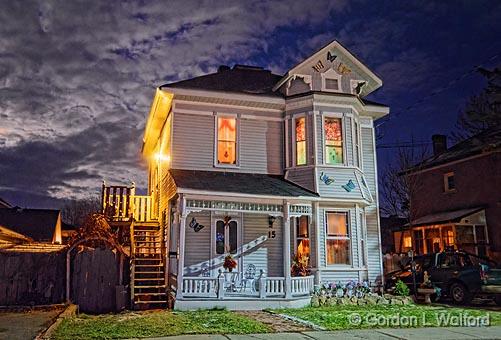 Nighttime House_19612-8.jpg - Photographed at Smiths Falls, Ontario, Canada.